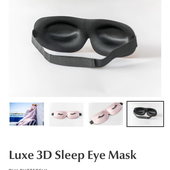 Set of 3 !!! Luxury 3D eye mask for travel with Lash Graphics - Picture 3 of 5